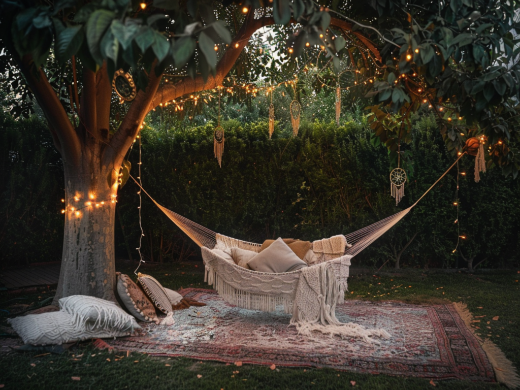 Jak zaaranżować strefę relaksu w ogrodzie w stylu boho