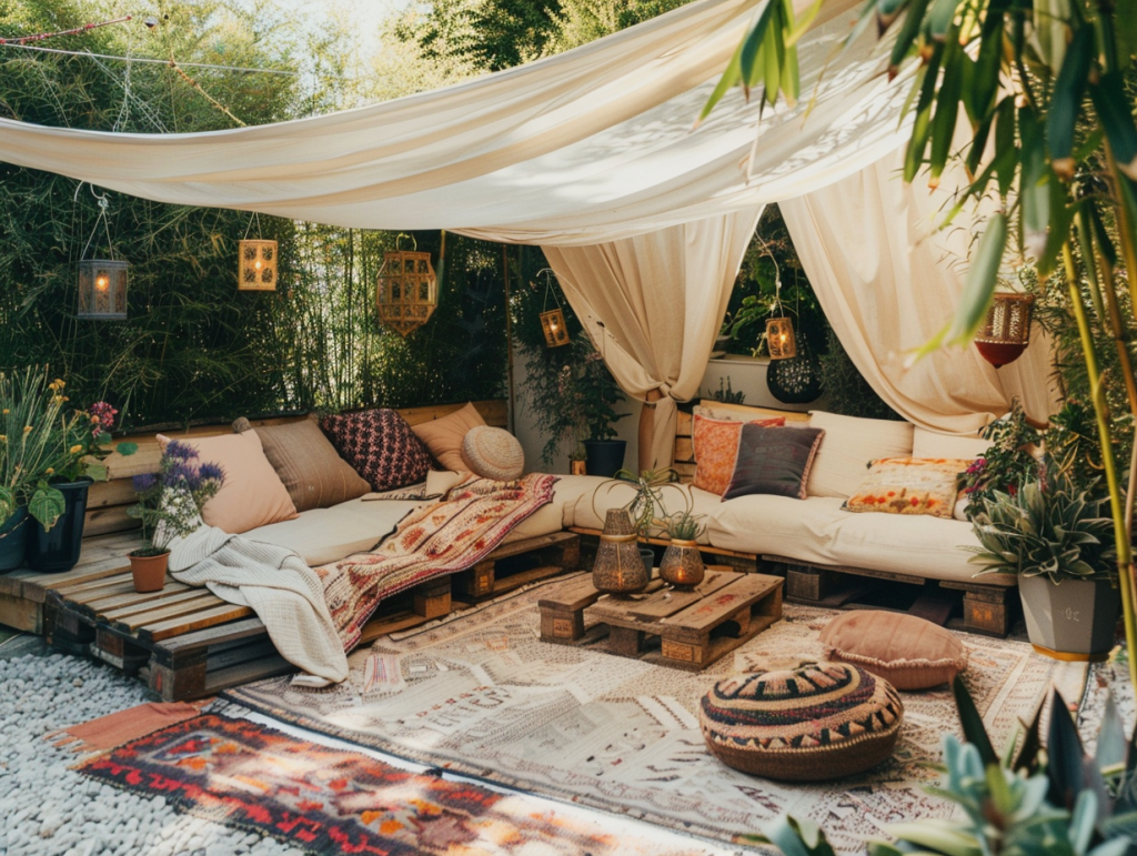 Jak zaaranżować strefę relaksu w ogrodzie w stylu boho