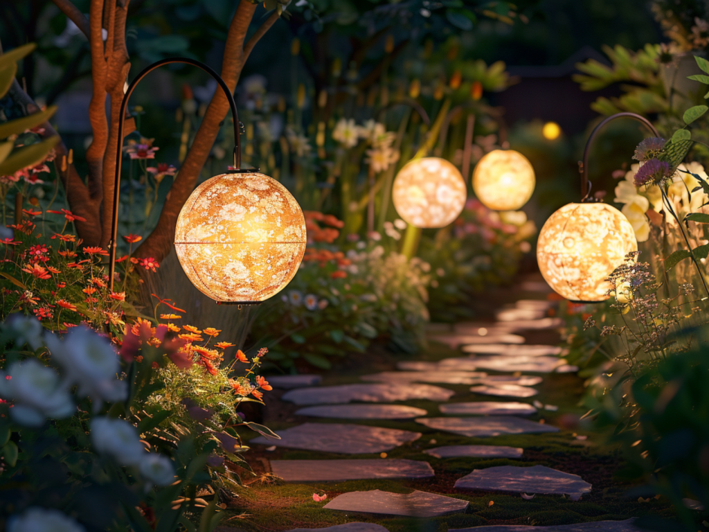 Jakie lampy solarne najlepiej sprawdzą się w ogrodach z dużymi rabatami
