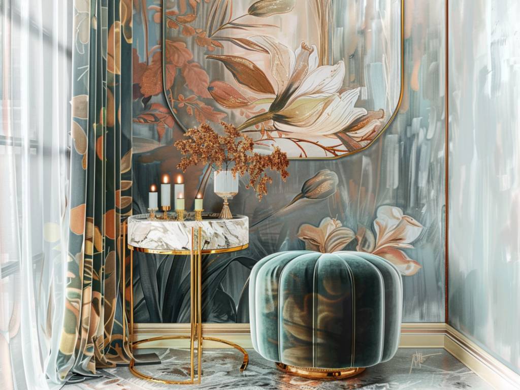 Jak urządzić przedpokój w stylu glamour z funkcjonalnymi dodatkami