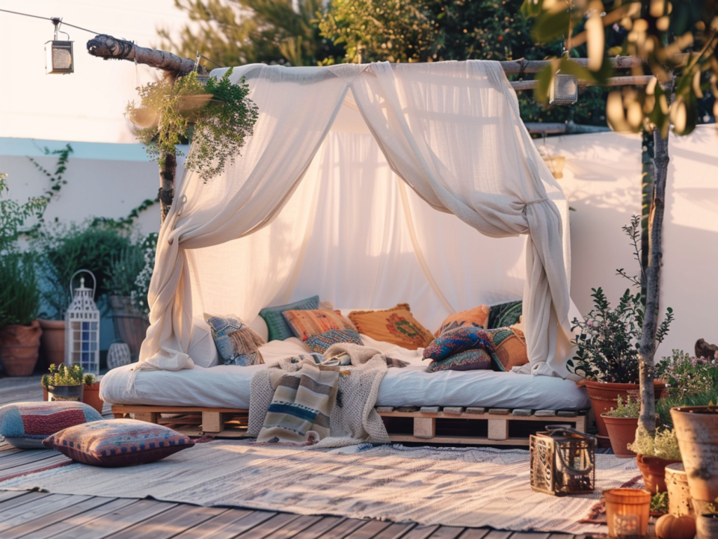 Jak zaaranżować strefę relaksu w ogrodzie w stylu boho