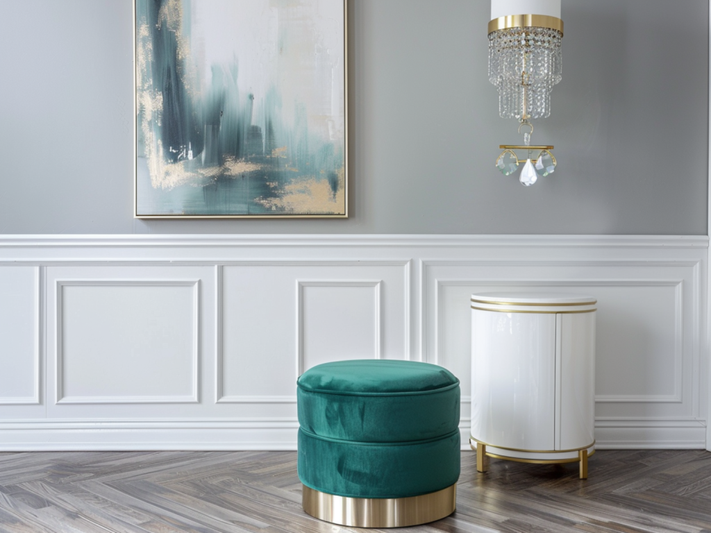 Jak urządzić przedpokój w stylu glamour z funkcjonalnymi dodatkami