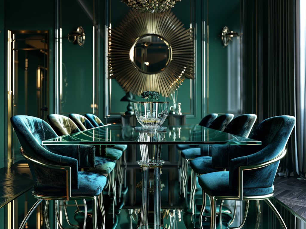 10 inspiracji na urządzenie jadalni w stylu retro z metalowymi akcentami