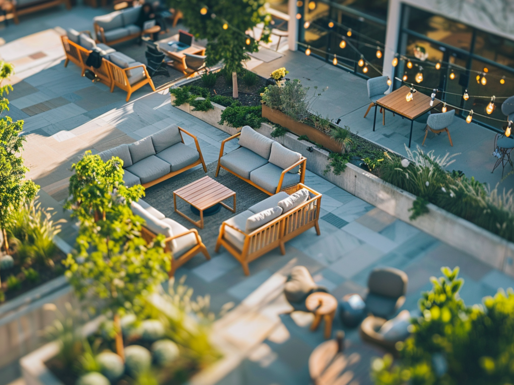 Jak dopasować meble ogrodowe do przestrzeni coworkingowej na świeżym powietrzu