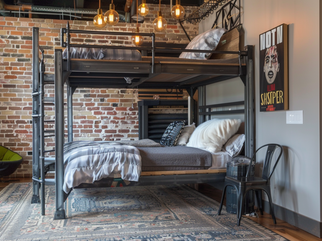 Jakie meble najlepiej sprawdzają się w przestrzeniach dziecięcych w stylu industrialnym