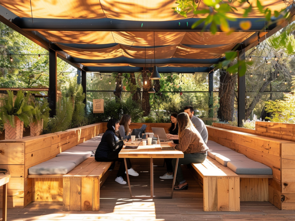 Jak dopasować meble ogrodowe do przestrzeni coworkingowej na świeżym powietrzu