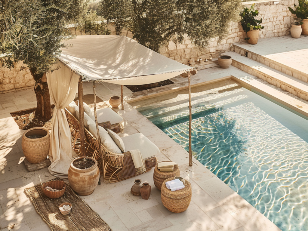 Jakie meble ogrodowe najlepiej pasują do przestrzeni nad basenami w stylu klasycznym