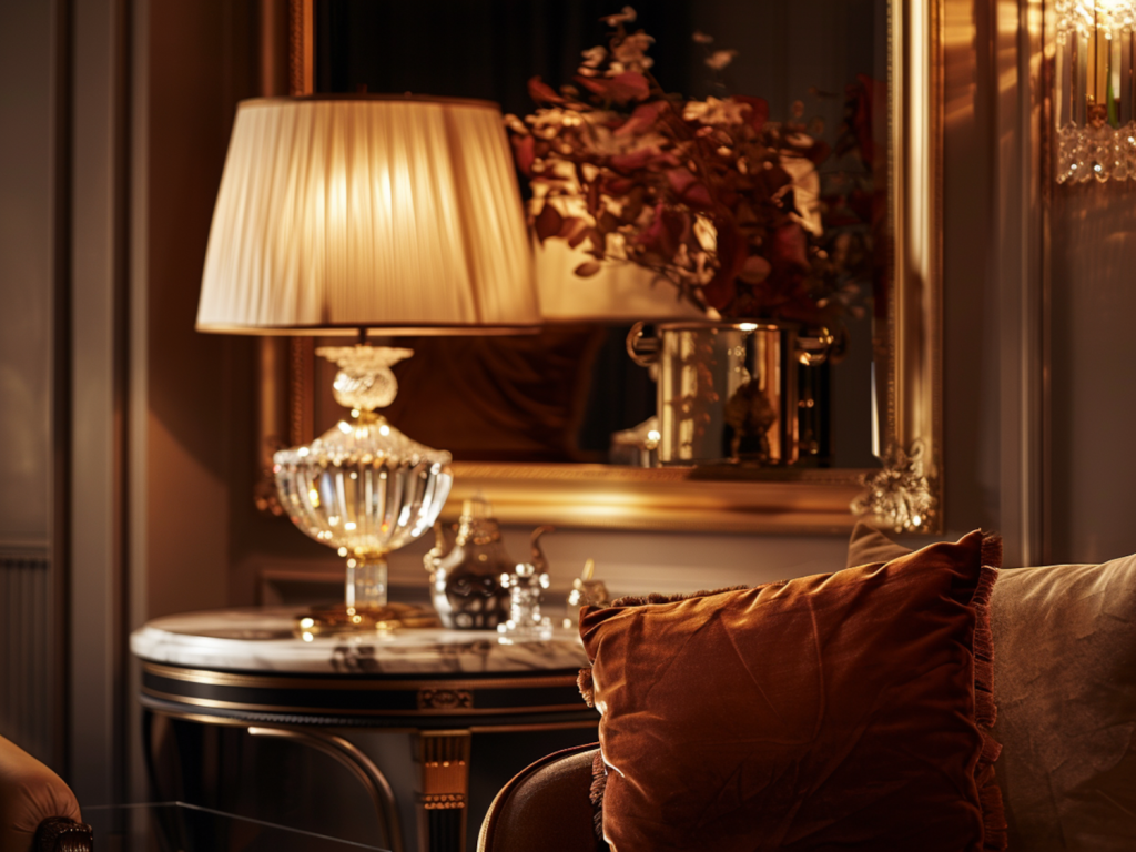 Jak dopasować dodatki do wnętrz w stylu glamour z metalowymi akcentami