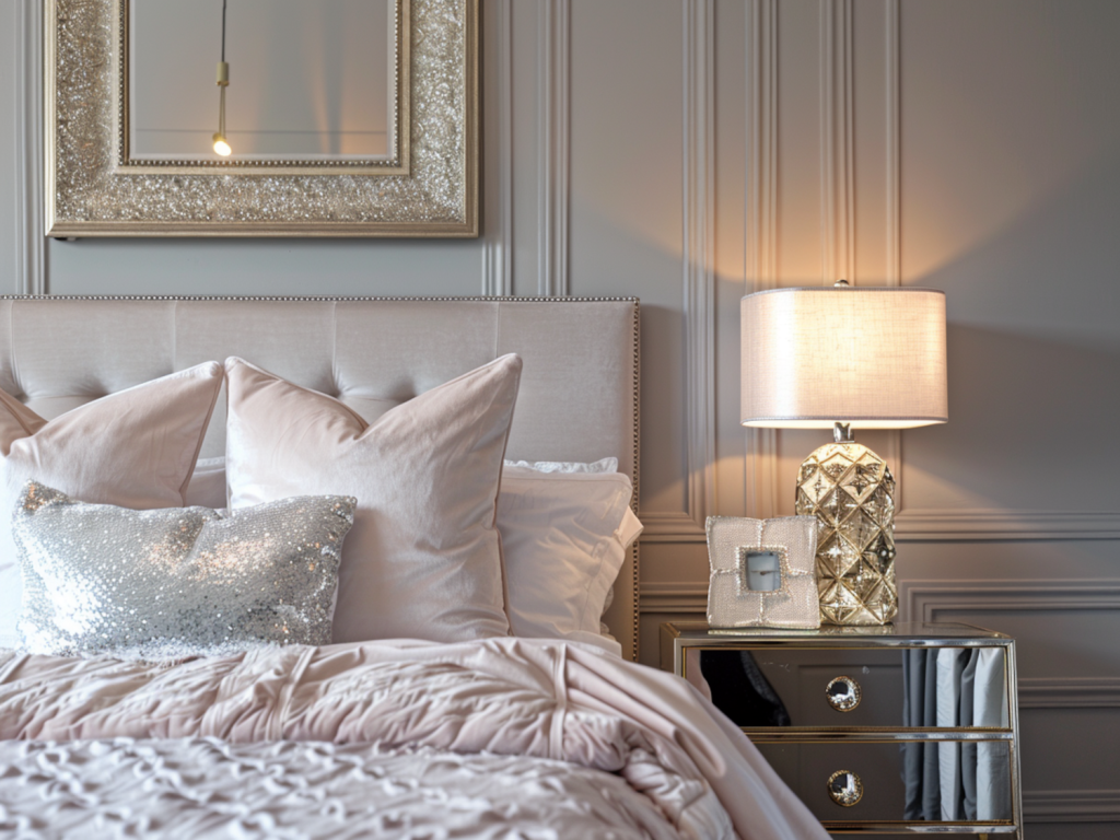 Jak dopasować dodatki do wnętrz w stylu glamour z metalowymi akcentami