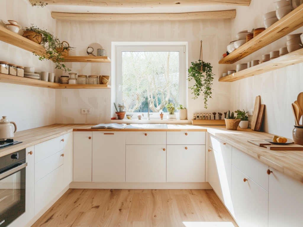 Jak urządzić kuchnię w stylu skandynawskim z dodatkami z naturalnego drewna