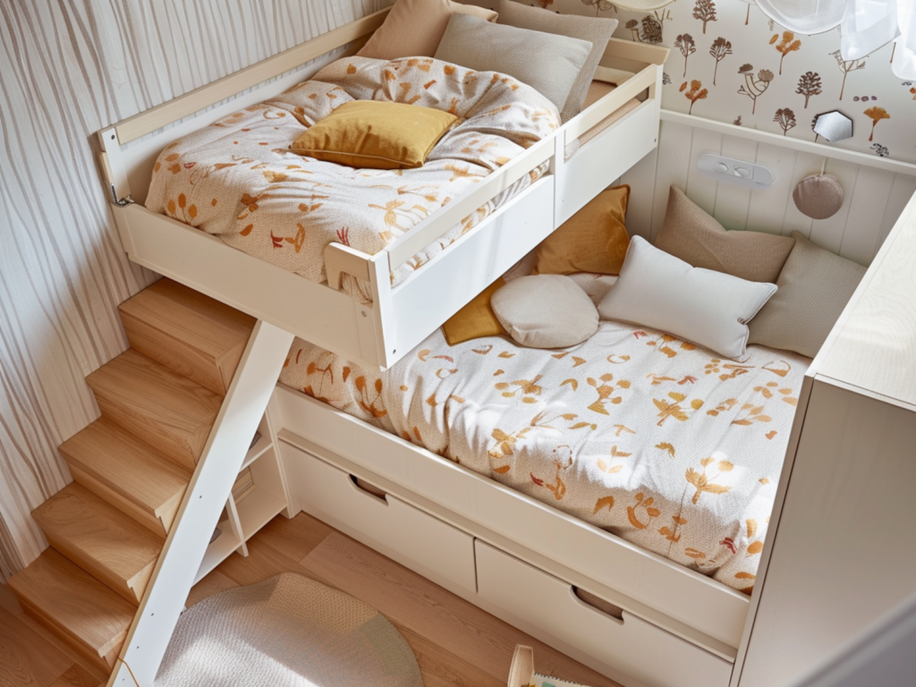 Najlepsze łóżka piętrowe w stylu skandynawskim na 2025 rok