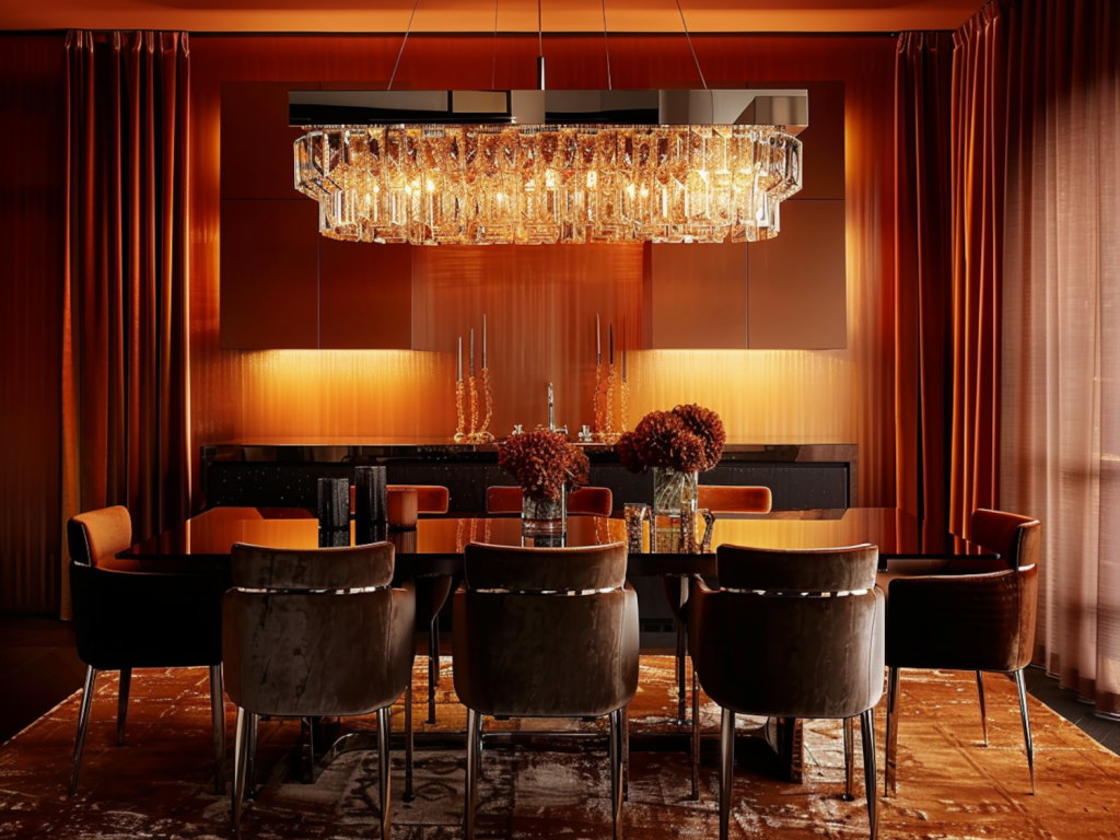 Jakie lampy wiszące najlepiej sprawdzą się w jadalniach z dużymi stołami w stylu retro